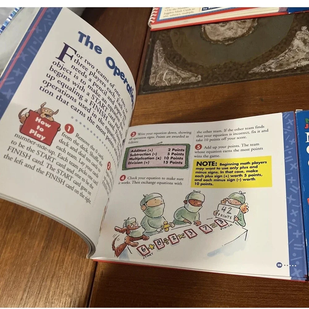 NUMBER JUGGLERS: MATH GAME BOOK & MATH GAME CARDS By Ruth Bell Alexander‎ New